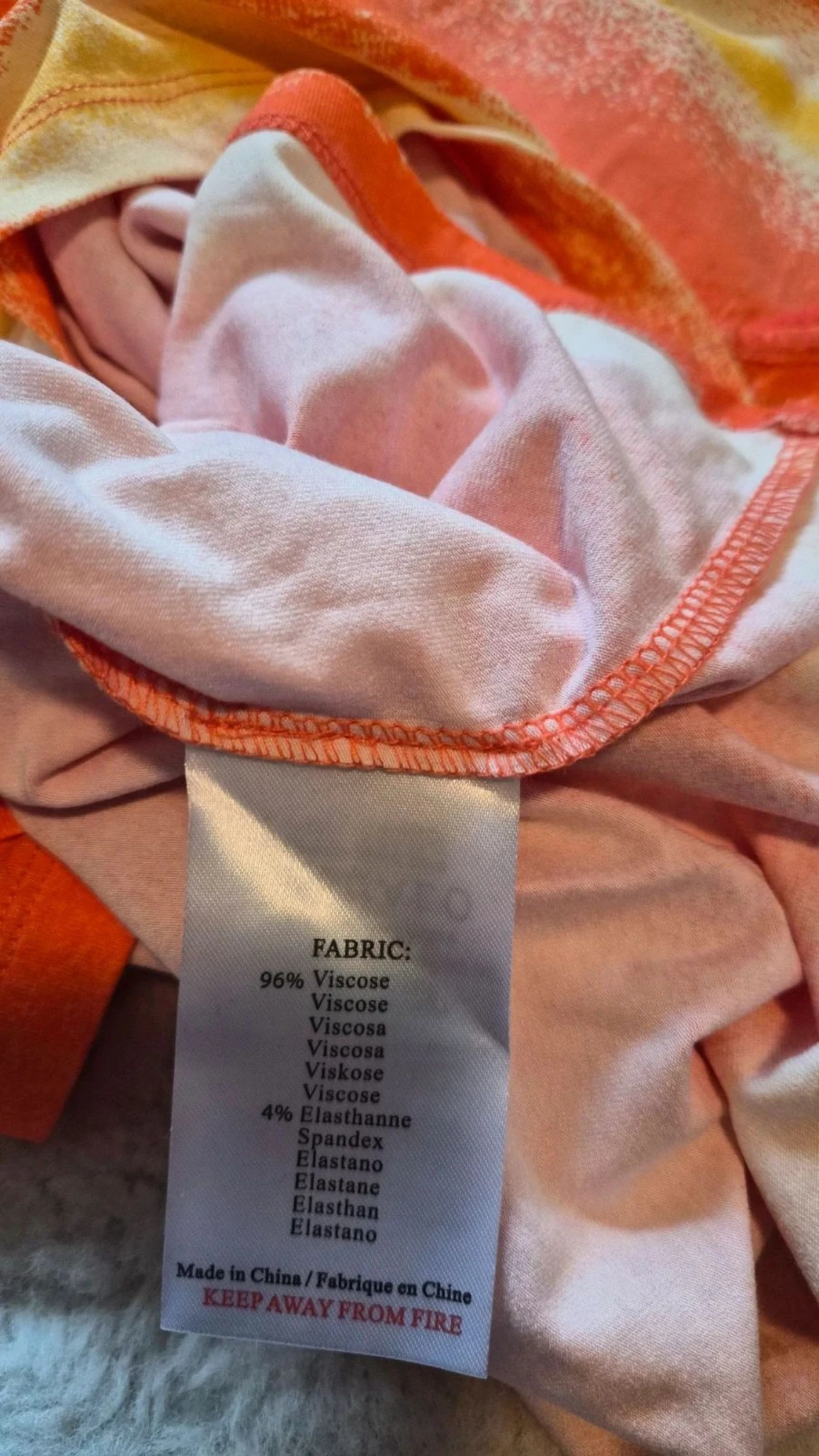 Top/Sleeveless tank top for women ESQUALO orange size 2XL new – photo 5